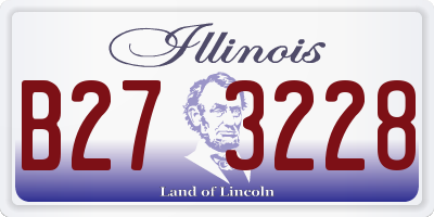 IL license plate B273228