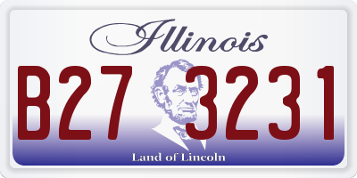IL license plate B273231