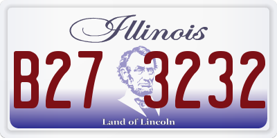 IL license plate B273232