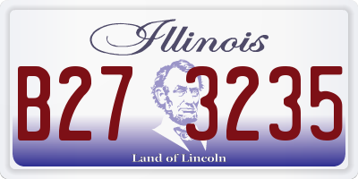 IL license plate B273235