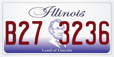IL license plate B273236