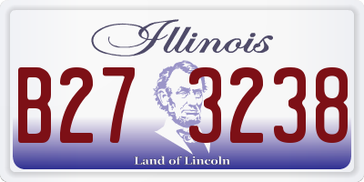 IL license plate B273238