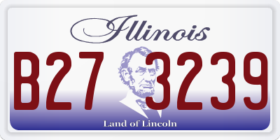 IL license plate B273239