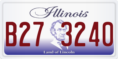 IL license plate B273240