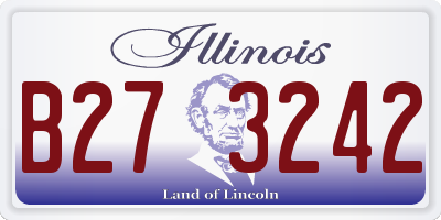 IL license plate B273242