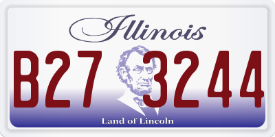 IL license plate B273244