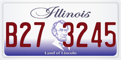 IL license plate B273245