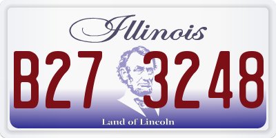 IL license plate B273248