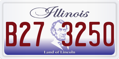IL license plate B273250