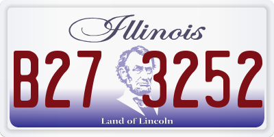 IL license plate B273252