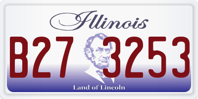IL license plate B273253