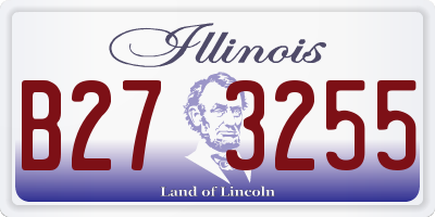 IL license plate B273255