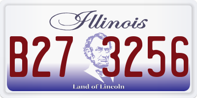 IL license plate B273256
