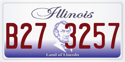 IL license plate B273257