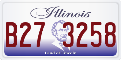 IL license plate B273258