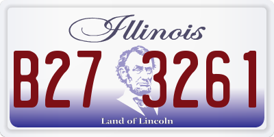 IL license plate B273261