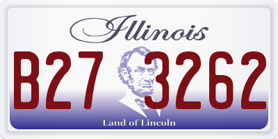 IL license plate B273262
