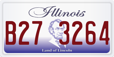 IL license plate B273264