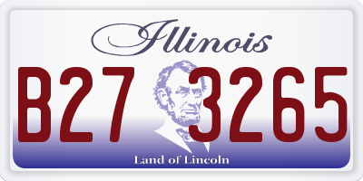 IL license plate B273265