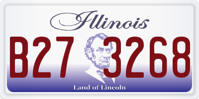 IL license plate B273268