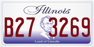 IL license plate B273269