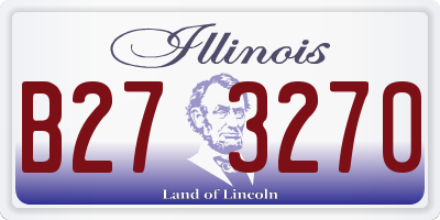 IL license plate B273270