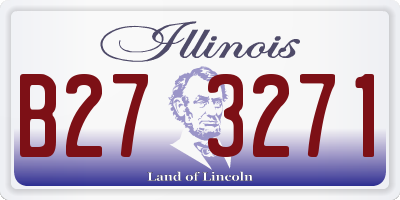 IL license plate B273271
