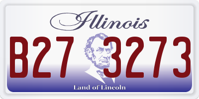 IL license plate B273273