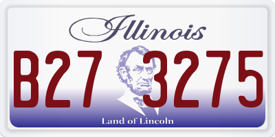 IL license plate B273275