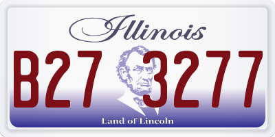 IL license plate B273277
