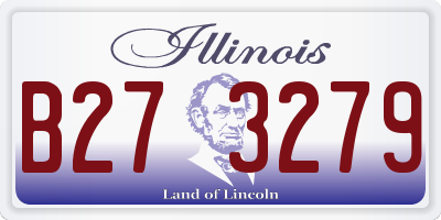 IL license plate B273279