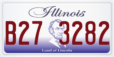 IL license plate B273282