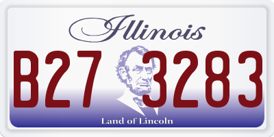 IL license plate B273283
