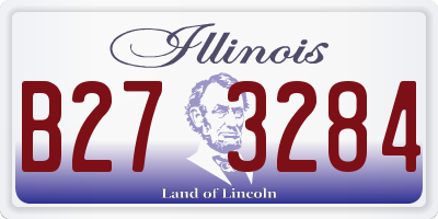 IL license plate B273284
