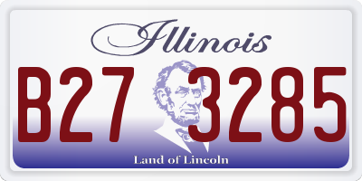 IL license plate B273285