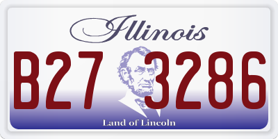 IL license plate B273286