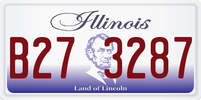 IL license plate B273287
