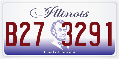 IL license plate B273291