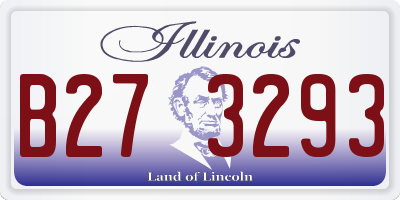 IL license plate B273293