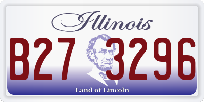 IL license plate B273296