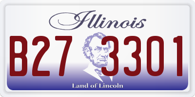 IL license plate B273301