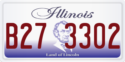 IL license plate B273302