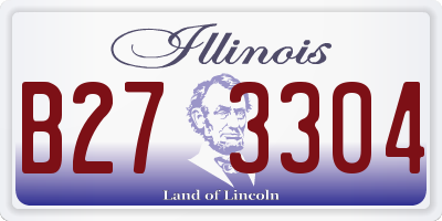 IL license plate B273304