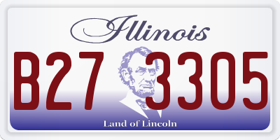 IL license plate B273305