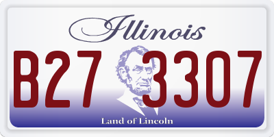 IL license plate B273307