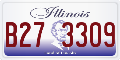 IL license plate B273309
