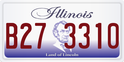 IL license plate B273310