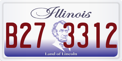 IL license plate B273312