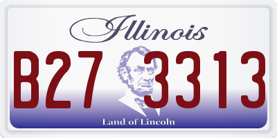 IL license plate B273313
