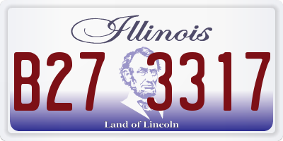 IL license plate B273317